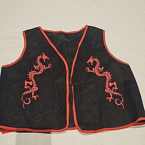Child's costume vest with dragons - Picture 1 of 3